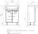 Volna Мебель для ванной Joli 60.2D R белая – картинка-40